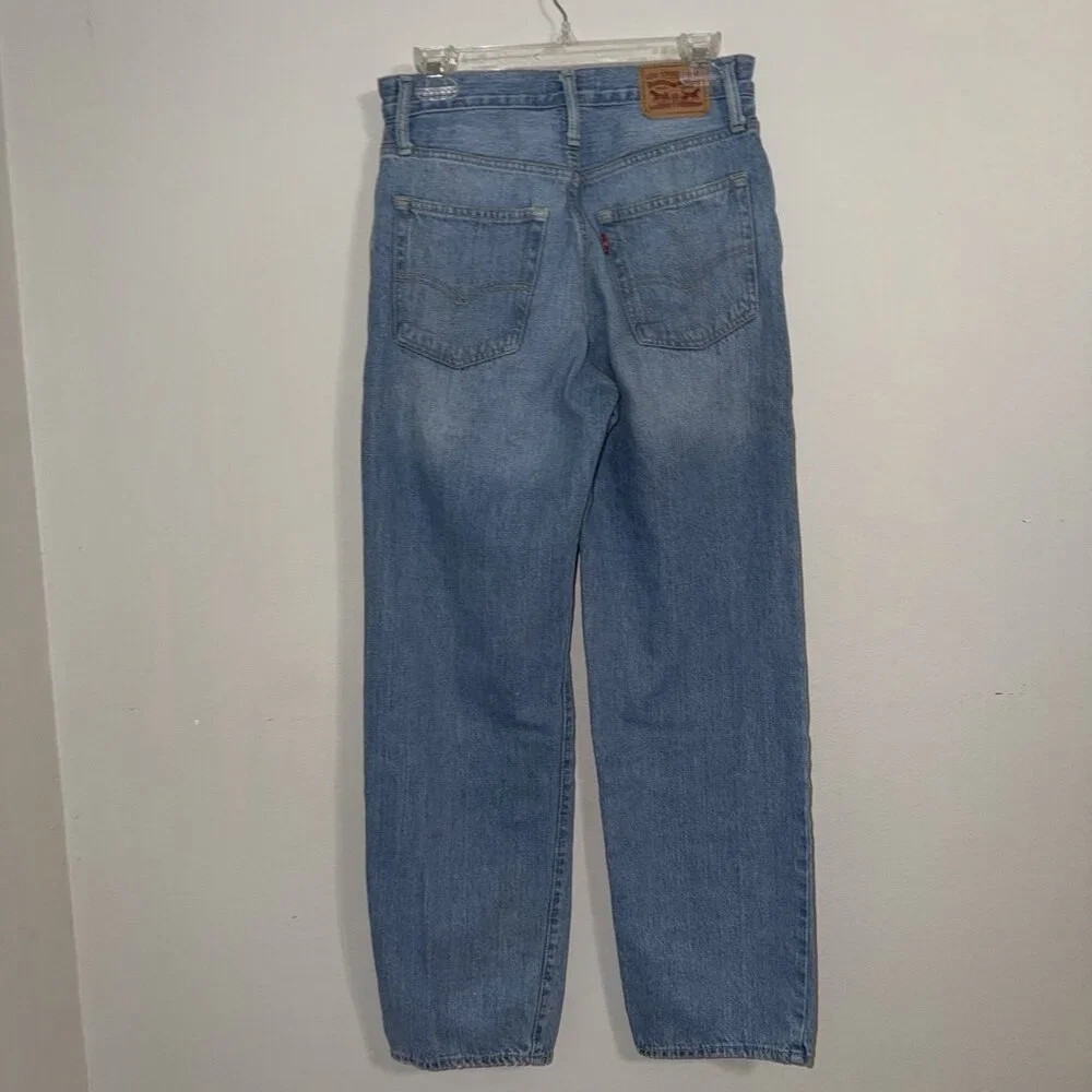 Levis Jeans Women's '94 Baggy Distressed High Waist‎ Wide Leg Ripped Size 27